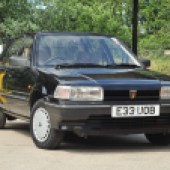 Rover 213S is a real survivor, with a former vicar owner, a bible on the passenger seat and just 81,000 miles at an estimate of £3000-£4000.