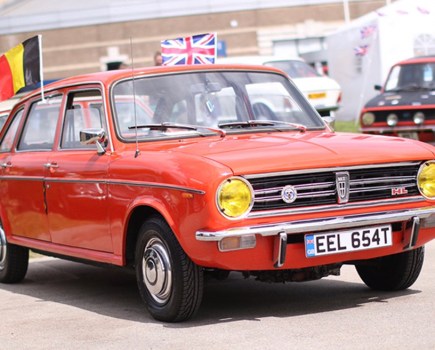 Glyn and Duncan Hurst’s 1978 Austin Maxi was imported from Belgium.