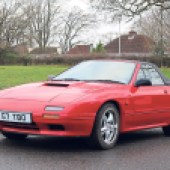 Now a very rare car, this turbocharged 1990 Mazda RX-7 Convertible has recently been recommissioned after 10 years in storage. It presents well, with only a few nicks in the hood, and is expected to command £3000-£4000.