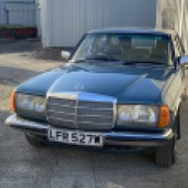 Showing only two previous keepers, this 1981 Mercedes-Benz 280E boasted smart Petrol Green bodywork with an immaculate beige leather interior. It was estimated at £3000-£5000, but considerably outperformed expectations to sell for £8277.