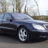 This Mercedes-Benz W220 S500 was a 2000-registered example from a small collection being sold due to bereavement. It had no service history but was in beautiful condition and sold for £5750 – a whole lot of car for the money.