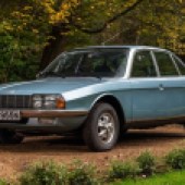 A right-hand-drive example of NSU’s forward-thinking saloon, this Wankel-powered 1975 Ro80 shows a mere 40,039 miles and presents in good order throughout. It’s one of just 45 examples licensed with the DVLA and is expected to change hands for £13,000-£16,000.