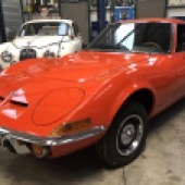 The Opel GT is often dubbed the ‘poor man's Corvette’ but is now very desirable in its own right. This 1972 example was restored 14 years ago but still looks the part today in bold Fireglow Orange. Supplied with plenty of history, it's estimated at £13,000-£15,000.