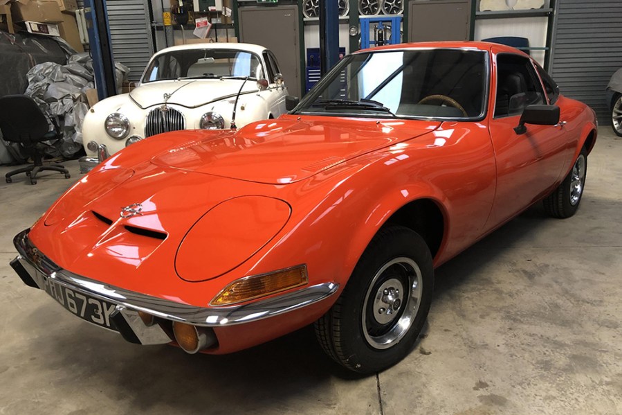 The Opel GT is often dubbed the ‘poor man's Corvette’ but is now very desirable in its own right. This 1972 example was restored 14 years ago but still looks the part today in bold Fireglow Orange. Supplied with plenty of history, it's estimated at £13,000-£15,000.