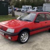 Really straight-looking late-model Peugeot 205 GTi in 1.9 flavour is estimated at £14,000-£17,000.