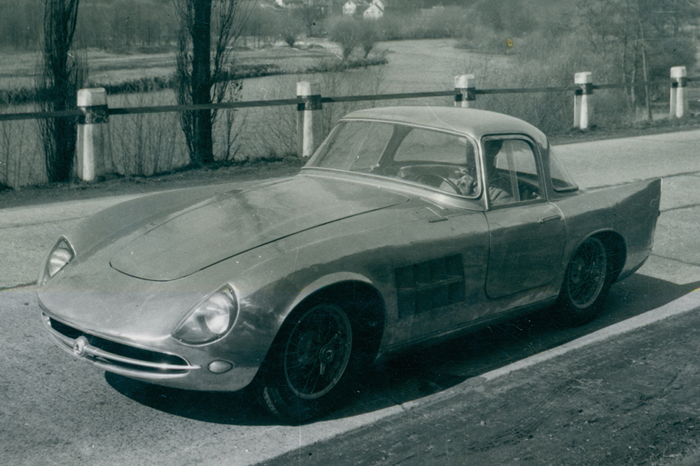 One of two 1100 OHC Coupes that competed in the early 1960s