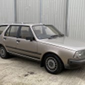 Renault 18 estate comes in range-topping GTX spec complete with beige velour. Showing 51,000 miles, it’s estimated at £4000-£6000.
