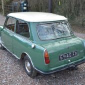 Joining several Minis in the sale was this posh variant – a 1963 Riley Elf. The Almond Green example showed just 60,000 miles and had only had three former keepers. At £5060, it looked a great buy.