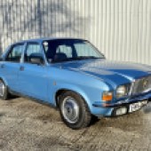Known to many as the posh Allegro, this 60,000-mile Vanden Plas 1750 from 1979 is the rare bigger-engined variant. The paintwork is a little tired, but it comes with all the usual refinements and a host of paperwork, making it a potential bargain at an estimated £2000-£3000.