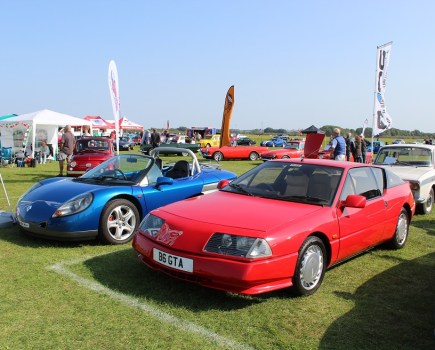 Classic car drive in